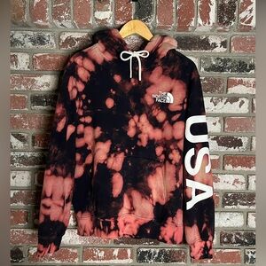 The North Face USA Bleach Spiral Tiedye  Sweatshirt hoodie